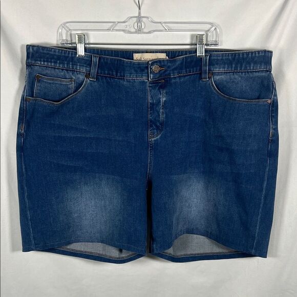 Soft Surroundings The Ultimate Short Pull On Relaxed Denim Size 2X - Picture 1 of 5